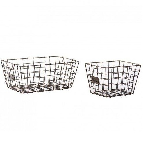 High Quality Stainless Steel Golden Tall Wire Baskets Metal Wire Storage Basket Customized Size Bulk Quantity For Home Storage