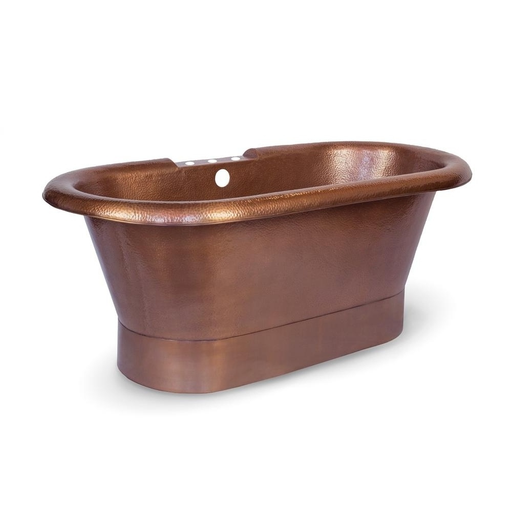 Top Quality Custom Size Pure Copper Material Bathtubs Hammered Bathtubs And Whirlpools Solid Surface Customized Shape