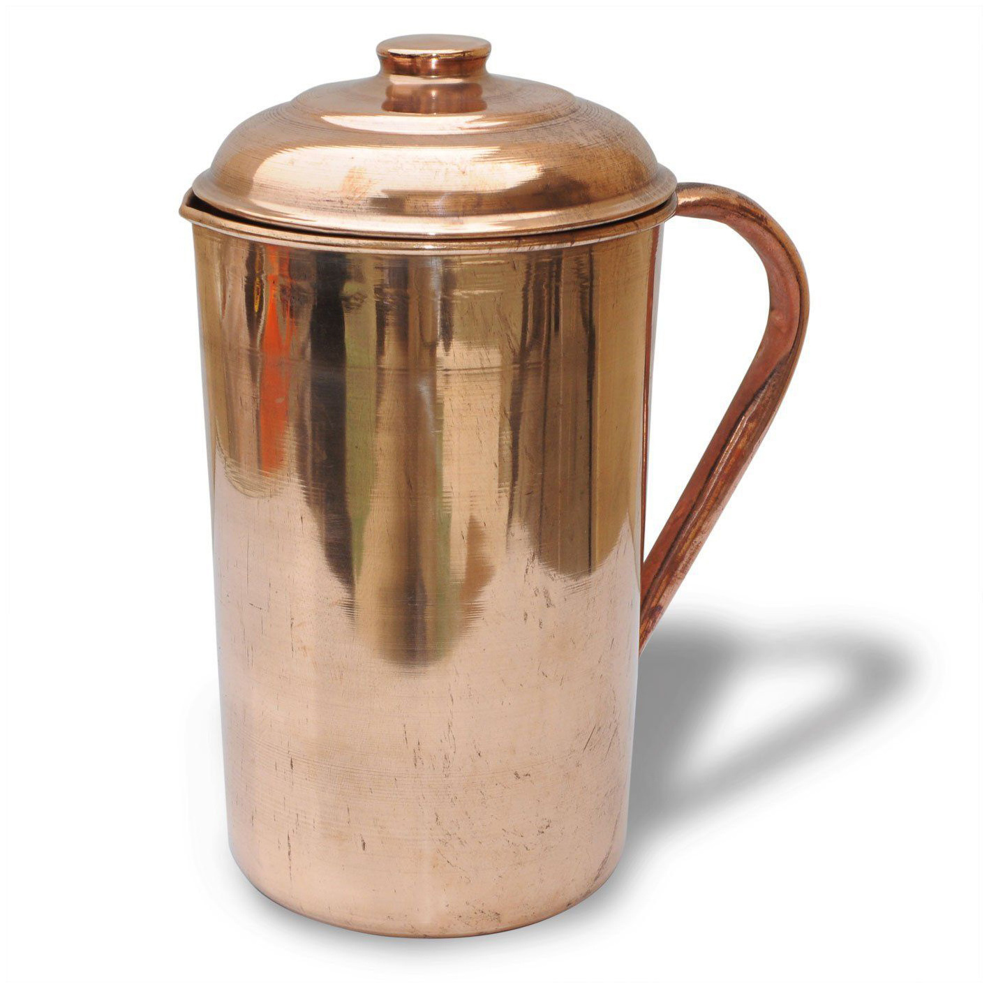 Recent Production Jugs Fashionable Trending Design Hotel Home Drink Ware Jugs Copper With Gold Finishing Jugs