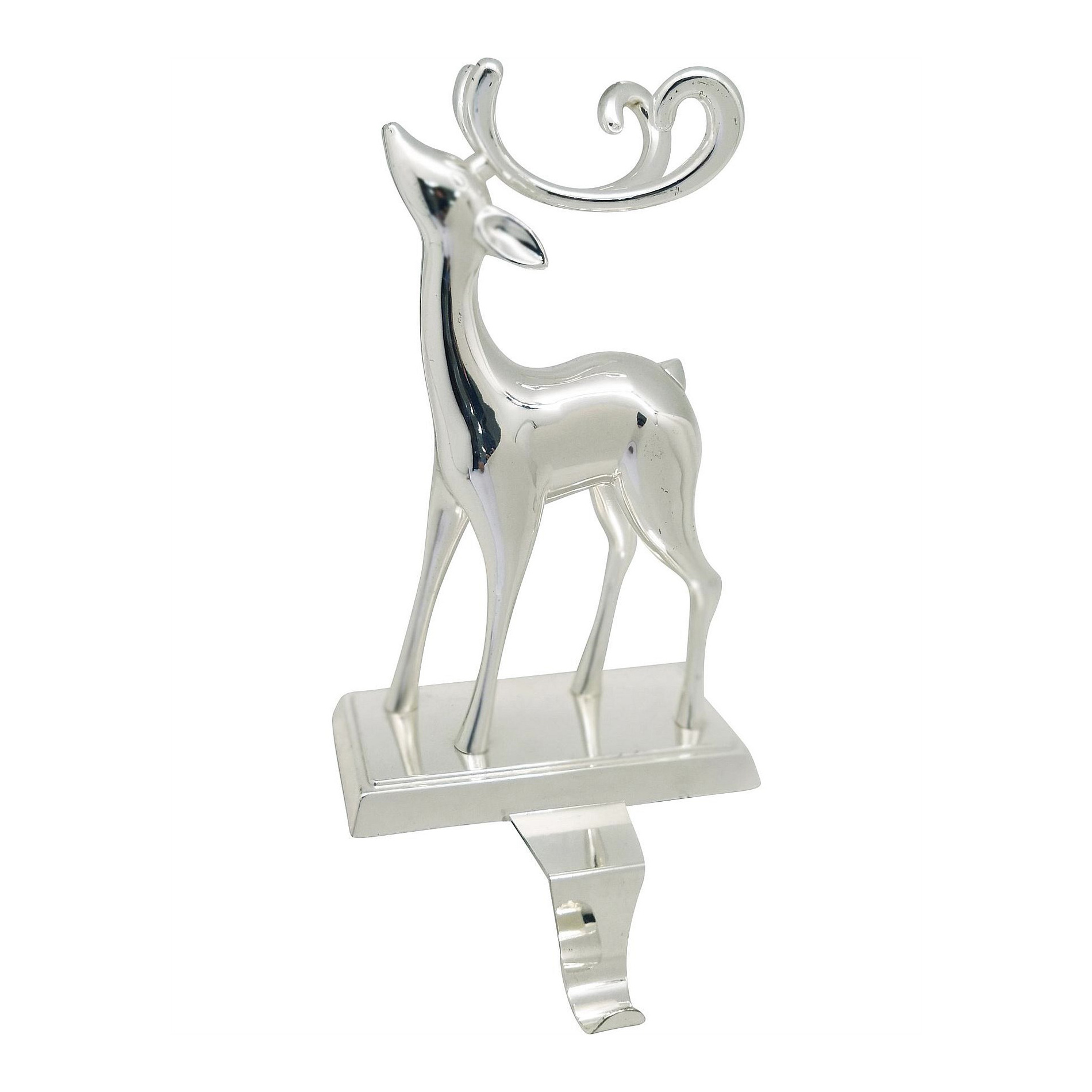 Eye Cathy Golden Reindeer Stocking Holders Stainless Steel Christmas Stocking Holder Set Of Two Bulk Christmas Decoration