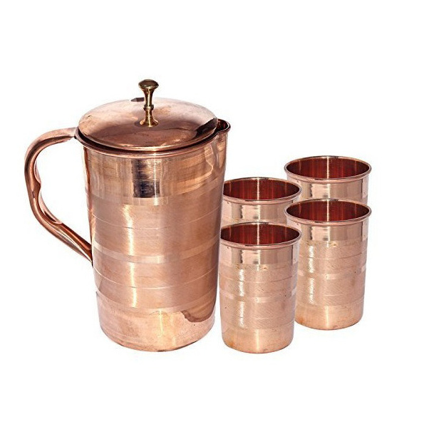 Wholesale Production Carafe Hammered Trending Design Hotel Home Drink Ware Container Polished Finished Jugs