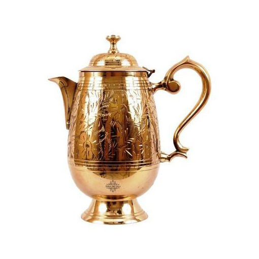 Recent Production Jugs Fashionable Trending Design Hotel Home Drink Ware Jugs Copper With Gold Finishing Jugs