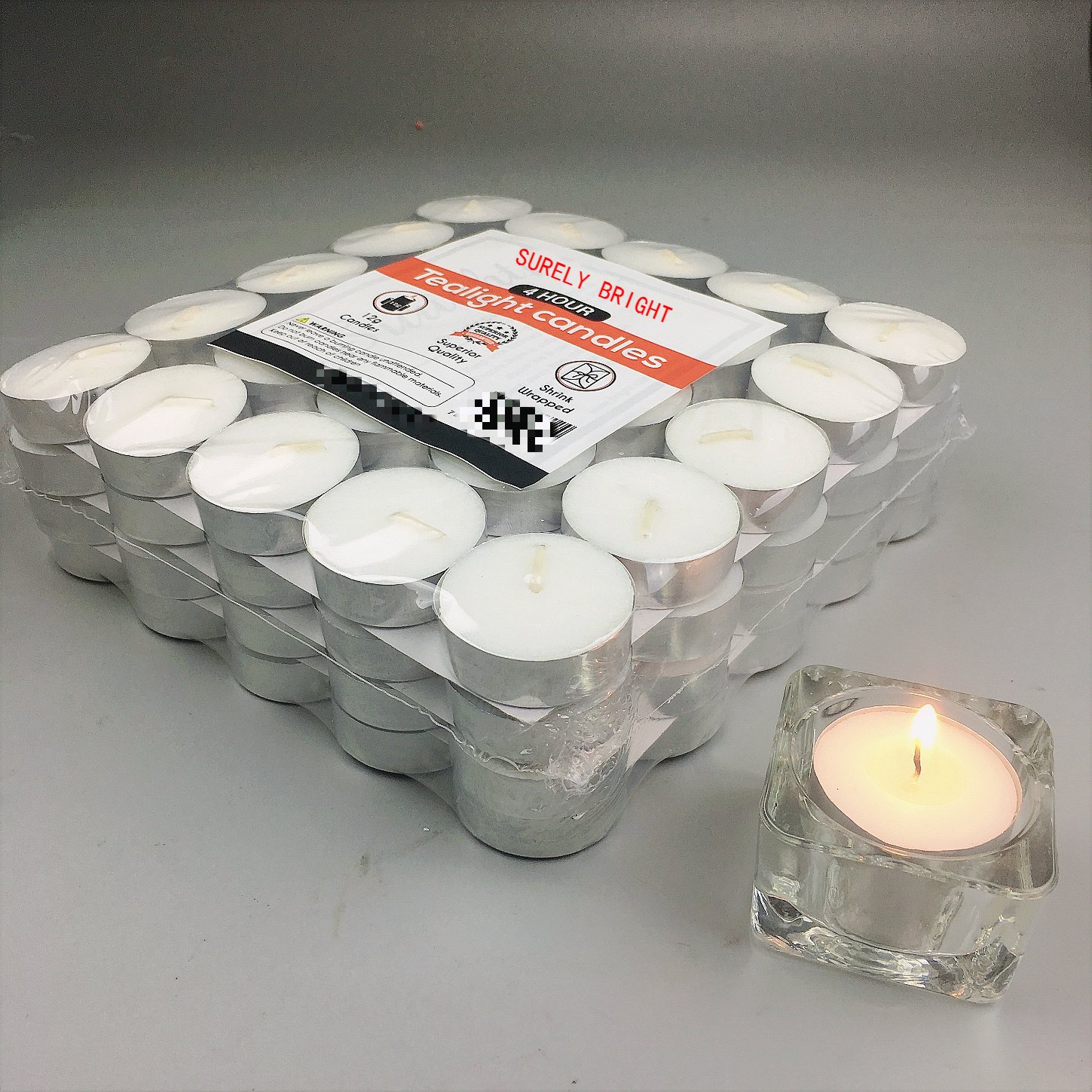 (FREE SAMPLE) Wholesale Tea Light T-Light 4 Hour Hotel Used  White Tealight Candles