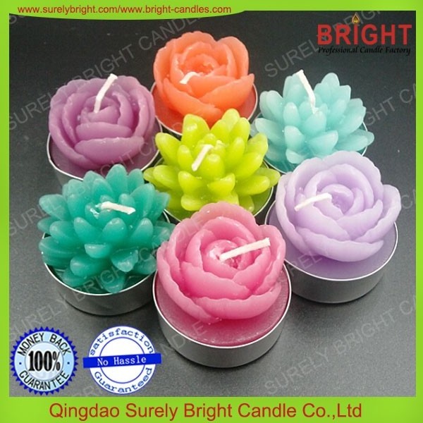 Flower Shape Table Decoration Scented Hand Made shape tealight candle