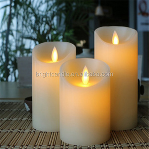 High Quality 4Pcs/Set White Color Flameless Electronic Flameless Led Wax Candle