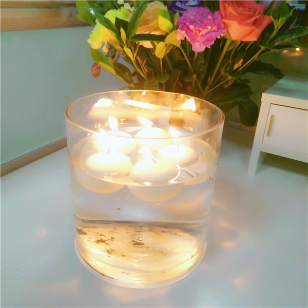 Floating Candles Hot sale Waterproof candles unscented paraffin wax