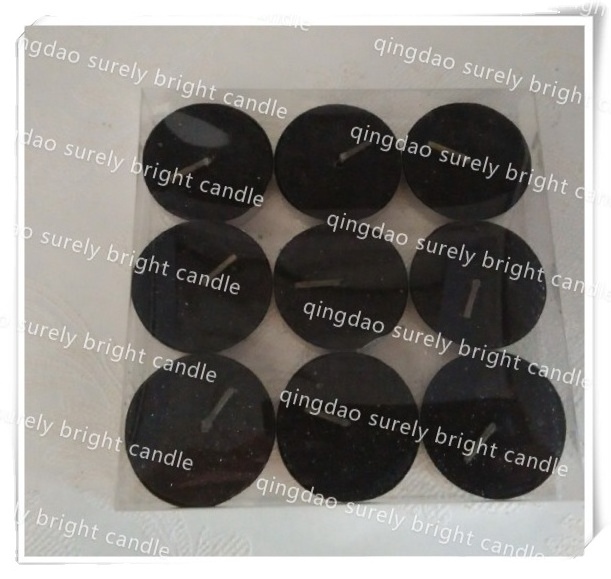 wholesale black glitter tealight candles black tea lights