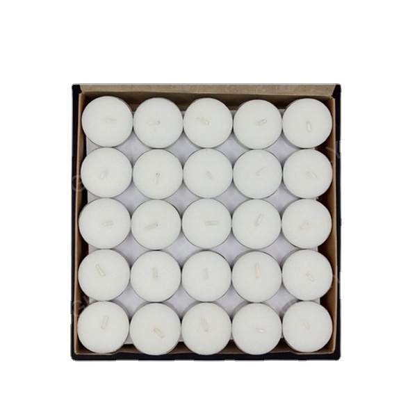 High Quality 100% Pure Paraffin Wax Candles White Unscented Tea Light CANDLES