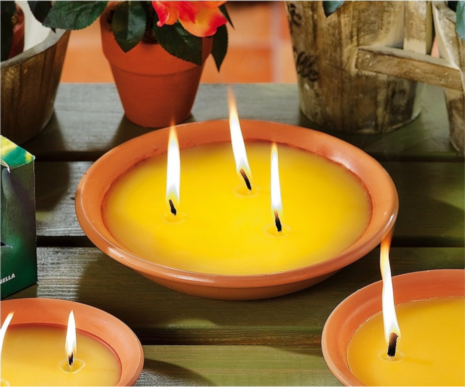 Ceramic outdoor garden use mosquito repellent citronella candles