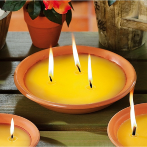 Ceramic outdoor garden use mosquito repellent citronella candles