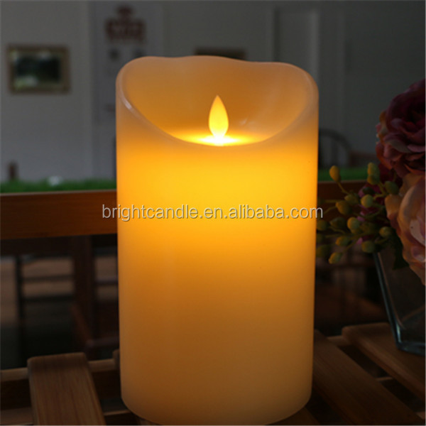 High Quality 4Pcs/Set White Color Flameless Electronic Flameless Led Wax Candle