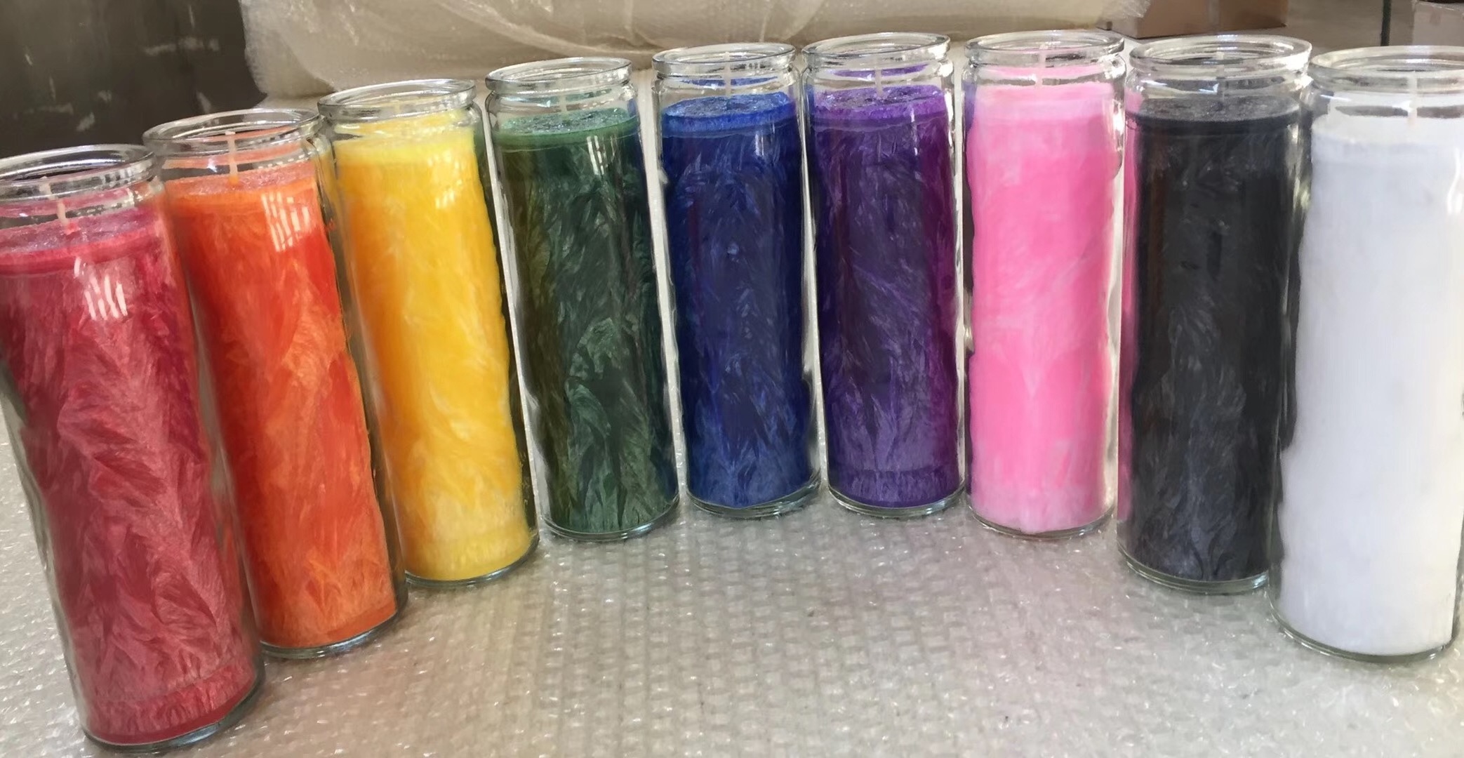 Hot Sale Seven African Power 7 Day Glass Church Spiritual Candles Wholesale