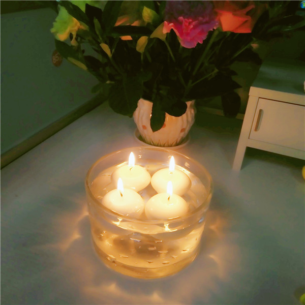 Floating Candles Hot sale Waterproof candles unscented paraffin wax