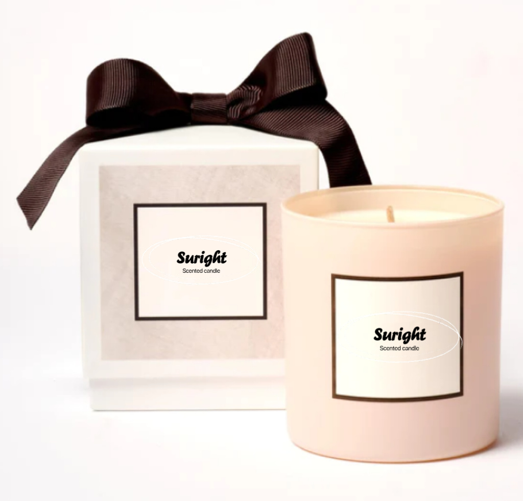 2024 Best Selling Candles Aroma Outer Printed Customized Logo Glass Jar Candles