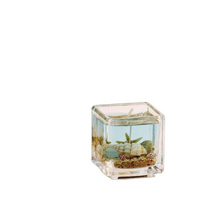 Ocean Series Multi Colored Home Decor Scented Glass Jar Gel Wax Candle