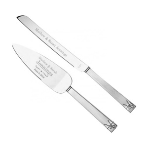 fancy stainless steel customize Named and design cake server Stainless Steel Knife and Spatula for making cake