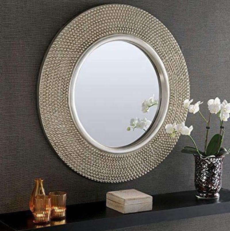 round mirror Christmas decoration supper wall decor Aluminum Mirror Antique Style round wall mirror decoration