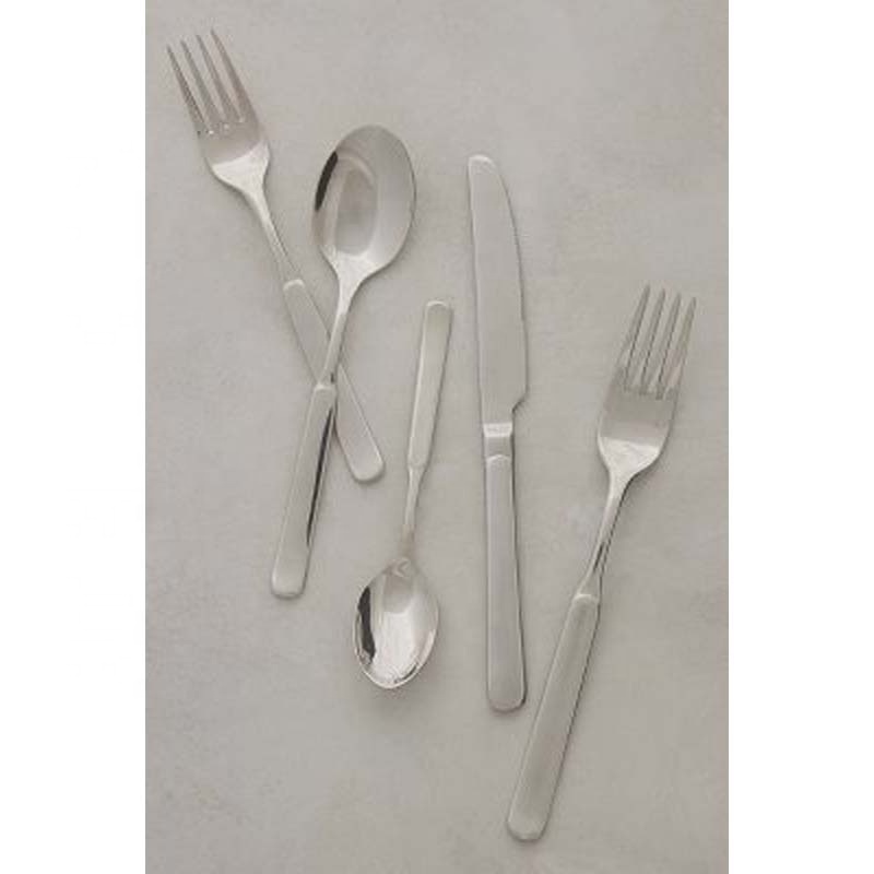 Classic cutlery stainless steel dinner set best sell spoon fork knife set Tableware Customize Logo Thick Oval Metal Handle