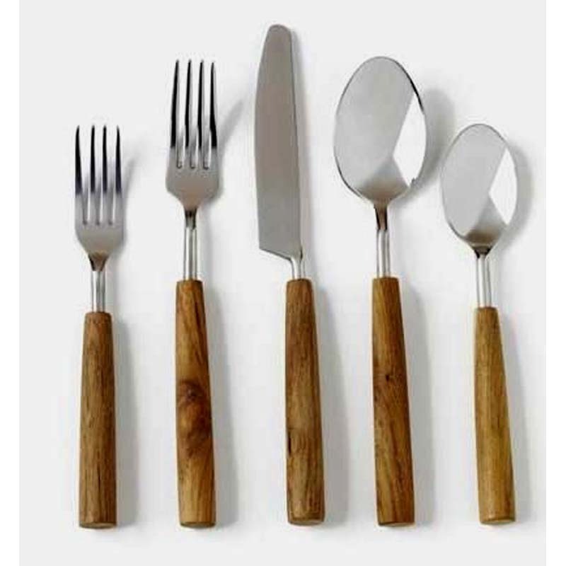 Classic cutlery stainless steel dinner set best sell spoon fork knife set Tableware Customize Logo Thick Oval Metal Handle