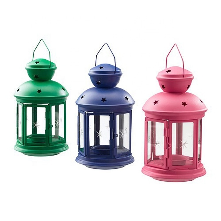 Decorative Lantern with Stand rope light lantern Christmas decoration candle holder lanterns and candle jars