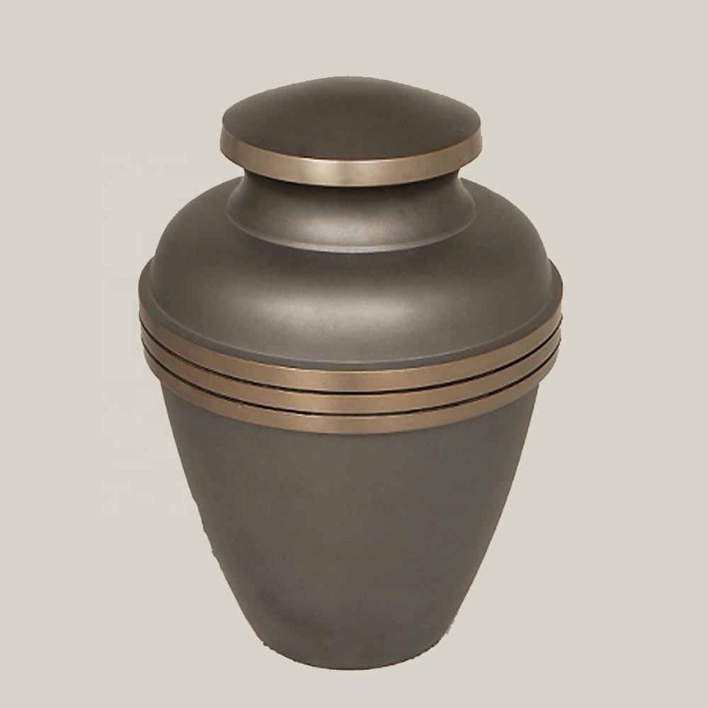 Customization Pet Sustenance Feelings cremation urn for human ashes Aluminum Metal Small Keepsake Urns for Ashes tall garden urn