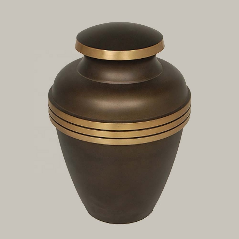 Customization Pet Sustenance Feelings cremation urn for human ashes Aluminum Metal Small Keepsake Urns for Ashes tall garden urn