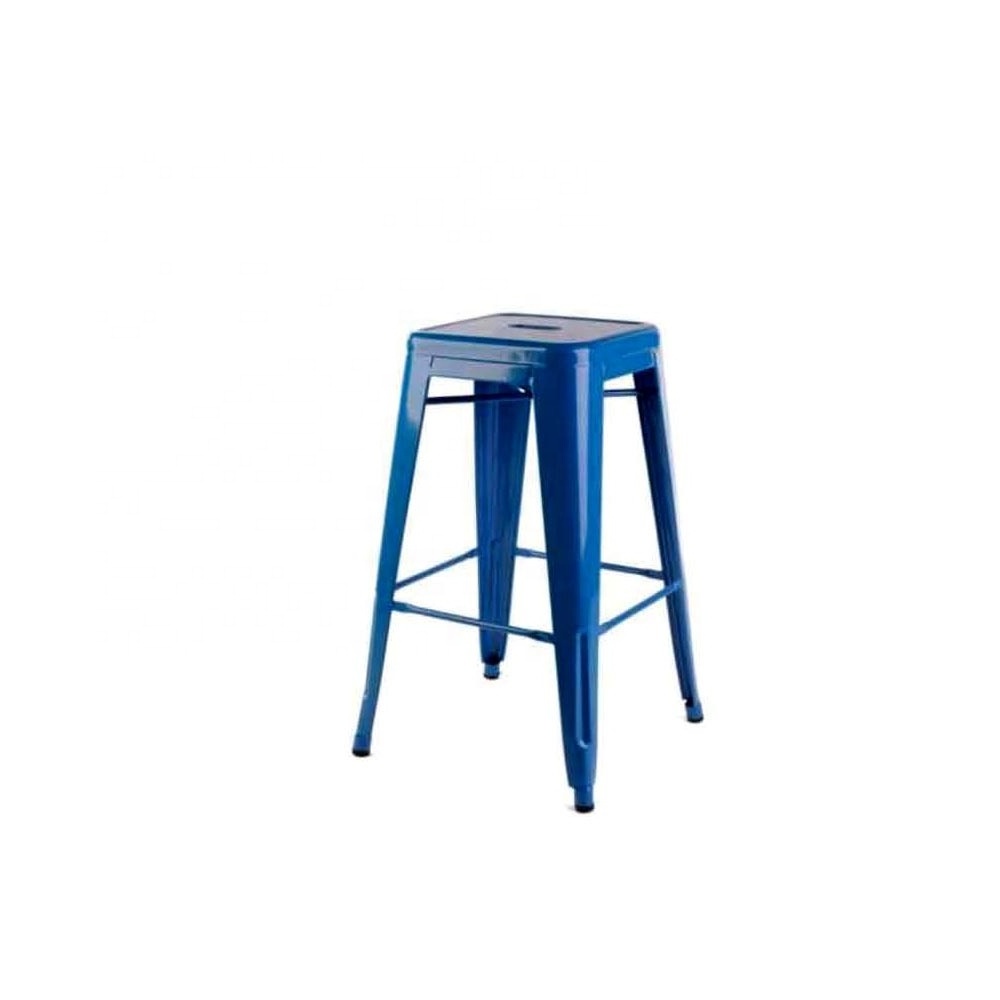 wrought iron stool Dark Blue Iron Stool For Garden and Home blue garden stools Non Slip Plastic Household Colorful