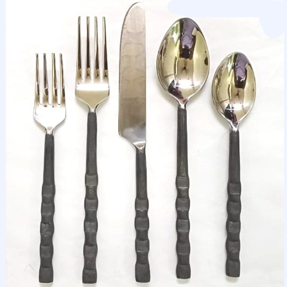 Long Lasting Wholesale Silverware Flatware Custom Logo Table Dinner Fork And Spoon Knife Stainless Steel Cutlery Set for Buffet