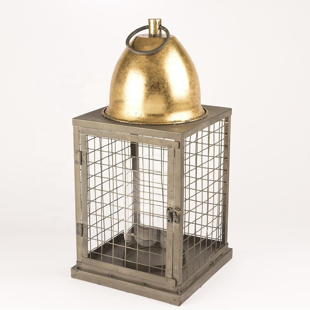 bronze candle lantern vintage candle lanterns stainless steel Rectangle Shape antique Candle Lantern