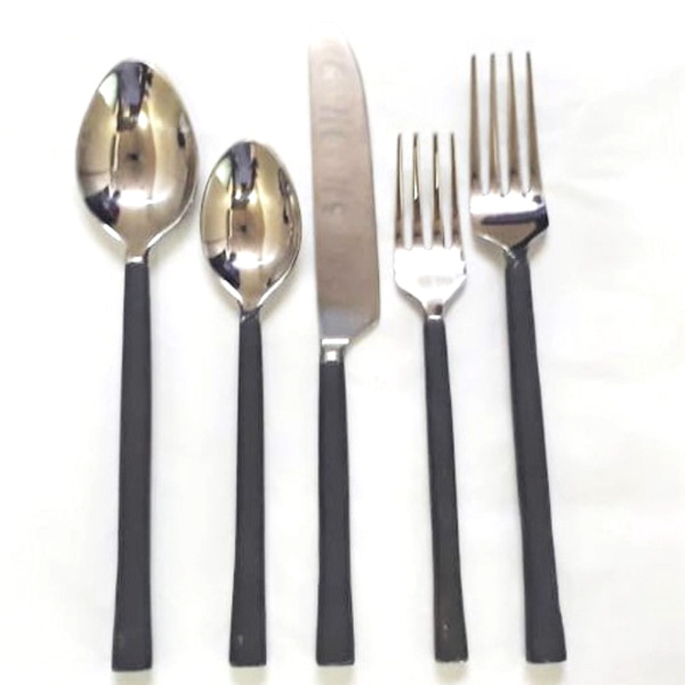 Long Lasting Wholesale Silverware Flatware Custom Logo Table Dinner Fork And Spoon Knife Stainless Steel Cutlery Set for Buffet