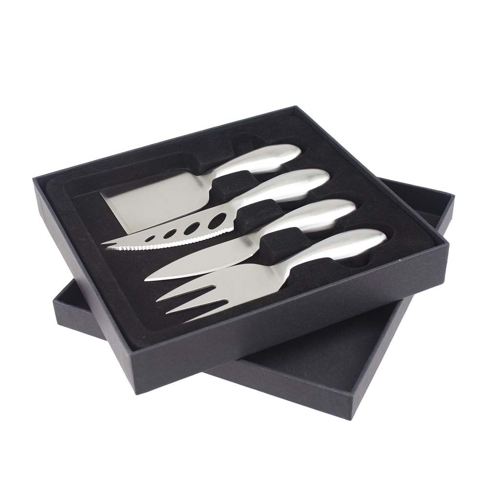 cheese knives Full set scraper butter spreader With Black Ceramic Design Handle royal design dining table sets Cheese Knives