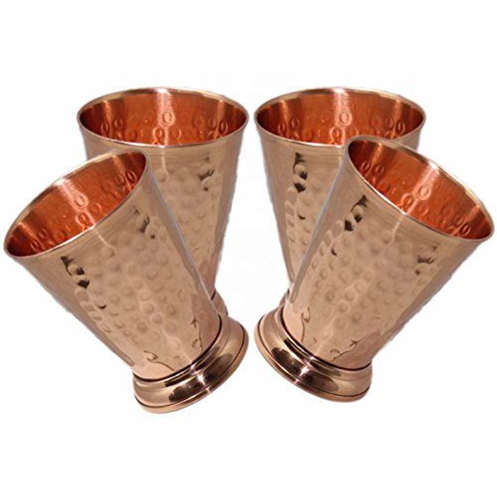 Copper Hammered Mint Julep Cup mint julep cup  High Quality Matte Finished stainless steel julep  set