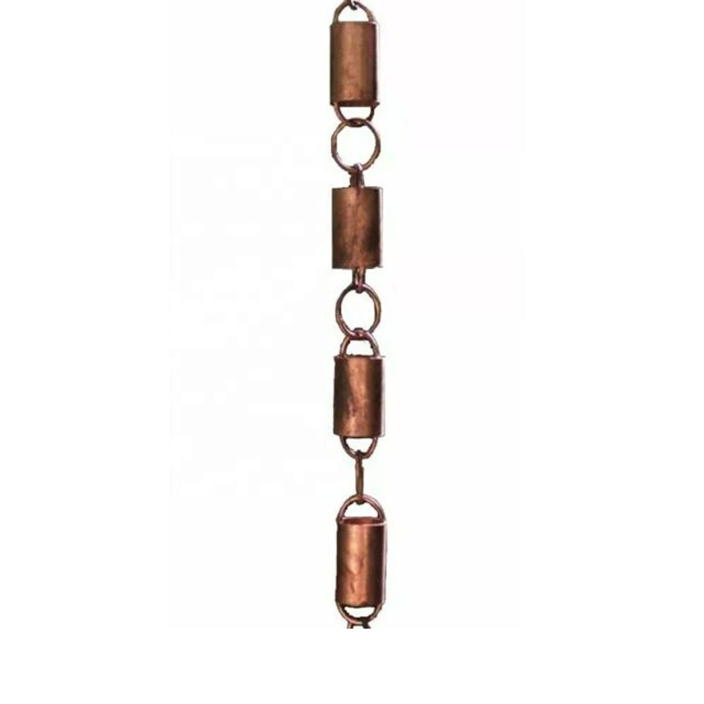 Copper Umbrella Cup Design Rain Chain fashion design simple gold chain copper rain chain