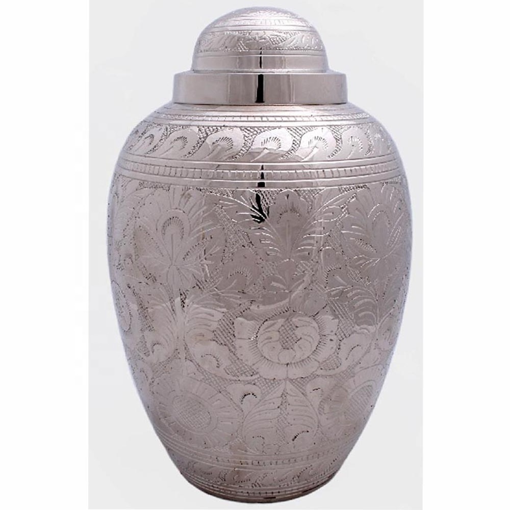 Full Embossed Floral Cremation Urn for Adult brass cremation urns antique brass  cremation urn Cadaver Coffin Funeral Body Bag