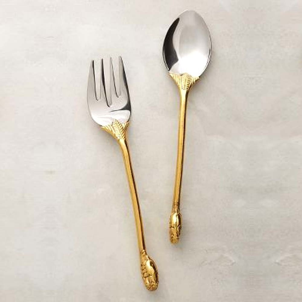 Stainless Steel cream Color Handmade  Heart End Handle Serving Spoon long handle novelty measuring serving spoon