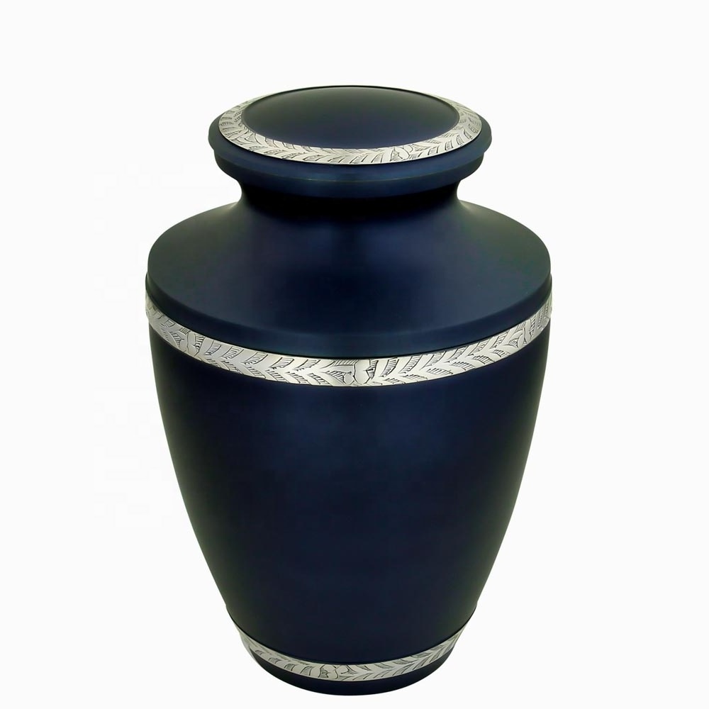 Brass cremation urns Blue Patina American Pride Adult Cremation cheap cremation urns Outdoor Welcome Flower Pots Big  Urn