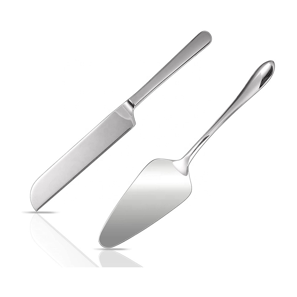 fancy stainless steel customize Named and design cake server Stainless Steel Knife and Spatula for making cake