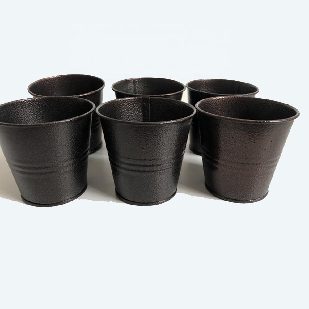 Mini smart Decorative mini metal Planter hot sale Black Iron Planter Pots large Stainless Steel planter pots casting iron pots