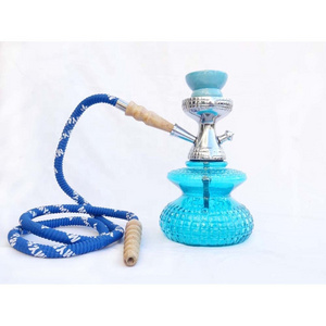 huge vapor exclusive glass hookah glass hookah for sale Glass Hookah Light Blue Color new design for legend