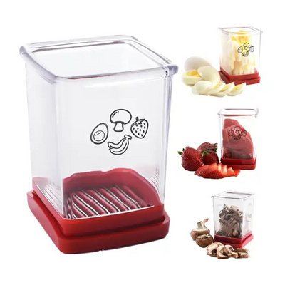 Kitchen Gadget Fruit Vegetable Speed Slicer Fruit Slicer Cup Egg Slicer Banana Strawberry Cup Cutter Portable Slicing Tool