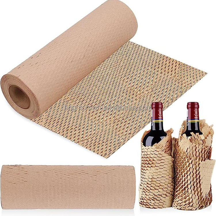 Bubble Wrap Protector Roll Honeycomb Wrapping Paper Honeycomb Cushioning Wrap Roll for Moving Shipping Wrapping Gifts