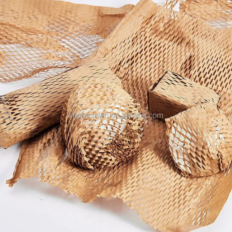 Bubble Wrap Protector Roll Honeycomb Wrapping Paper Honeycomb Cushioning Wrap Roll for Moving Shipping Wrapping Gifts