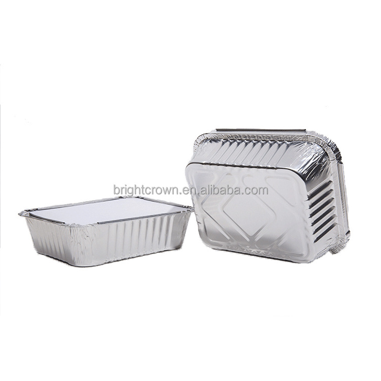 Round disposable aluminum trays food grade cake catering tin foil containers/plate/pot/dishes with cover