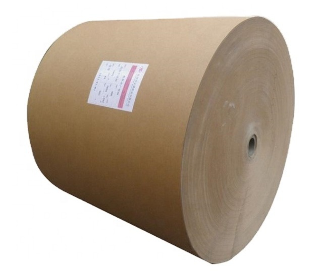 Optimal Price Customized Brown Jumbo Kraft Paper Roll 360-420 GSM  Uncoated Wood Pulp Core Board Crafts Making Print Core Paper