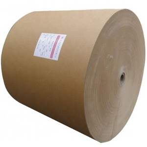 Optimal Price Customized Brown Jumbo Kraft Paper Roll 360-420 GSM  Uncoated Wood Pulp Core Board Crafts Making Print Core Paper