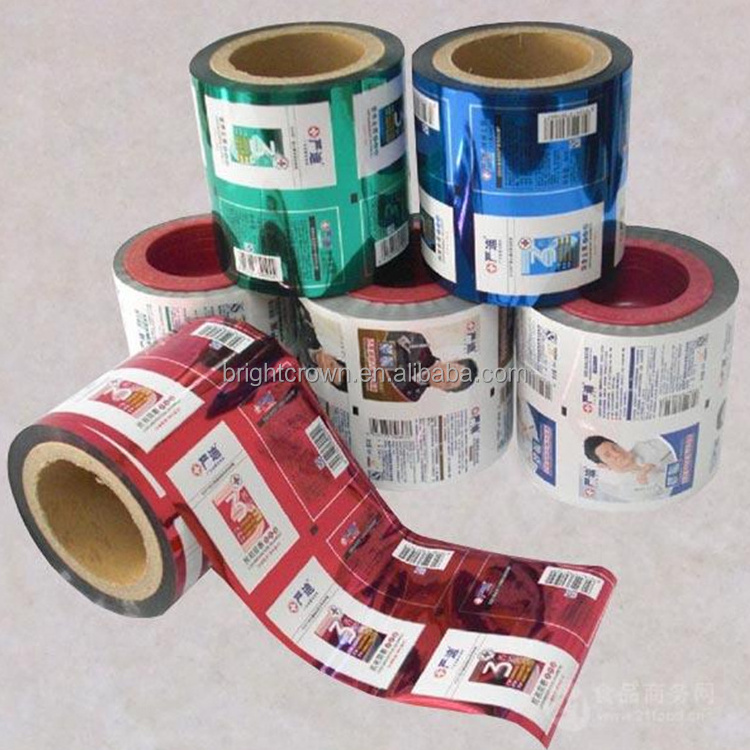 Food Grade Flexible Packaging Roll Film Laminated Food Medicine Candy Pvc Bopp Pet Pe Paper Stretch Film Stretch Film Packaging