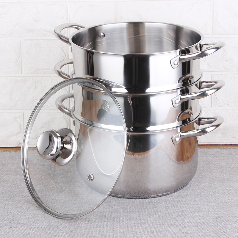 New design high quality stainless steel soup pot cooking food dumpling steamer pot