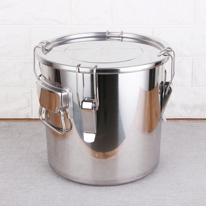 Eco friendly Customize Storage Tank Stainless Steel Food Container With Airtight Lid