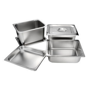 Hotel Buffet Gastronorm Container Pans Stainless Steel Ice Cream Buffet 1/2 GN Pan