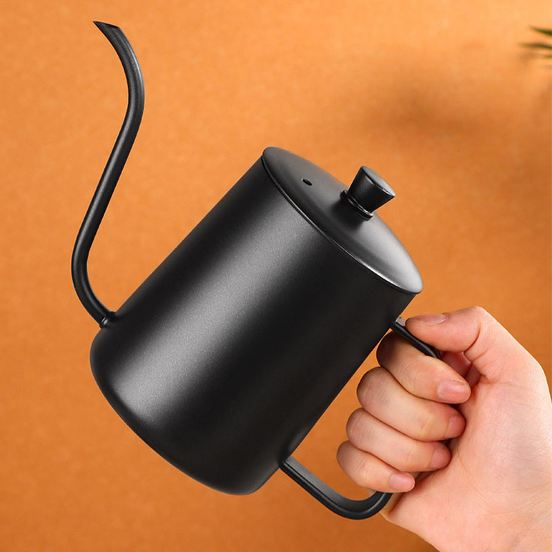 Stainless Steel Thin Mouth Drip Kettle Pour Over Espresso Brewing Tea Coffee Kettle Gooseneck